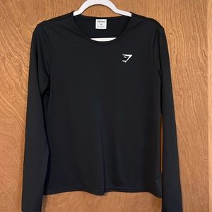 Dry, fit gym, shark, long sleeve shirt